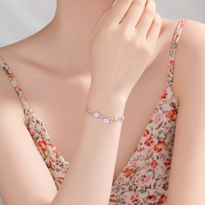 Double-layer Cute Cat Claw Bracelets |Silver